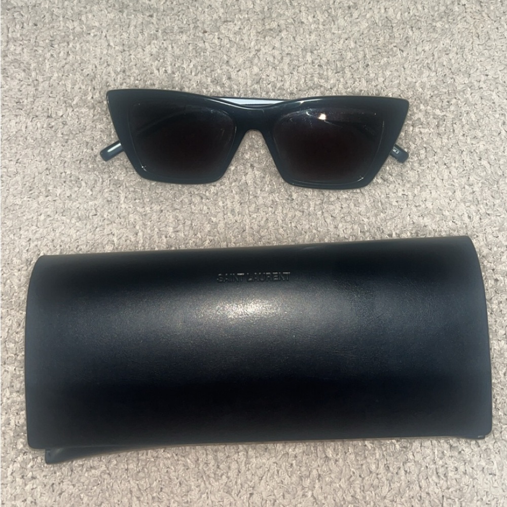 Saint Laurent Glossy Black Sunglasses